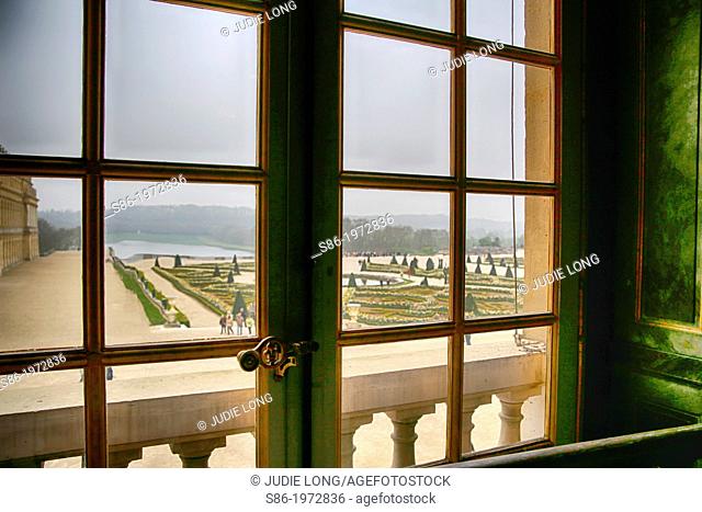 View of the Gardens from a Second Floor Window, Chateau Versailles