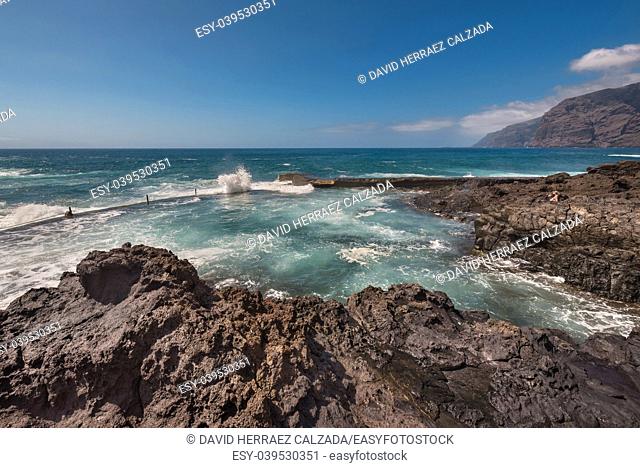 Coastline landscape in Puerto Santiago, Tenerife, Spain