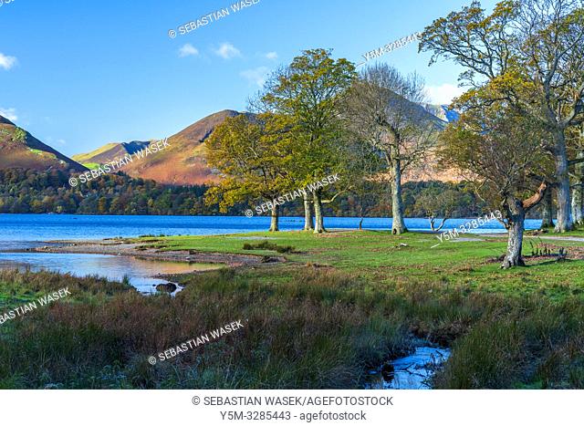 Darwent Water, Keswick, Lake District National Park, Cumbria, England, UK, Europe