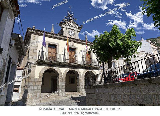 Town Hall in San Juan de la Nava. Avila. Spain