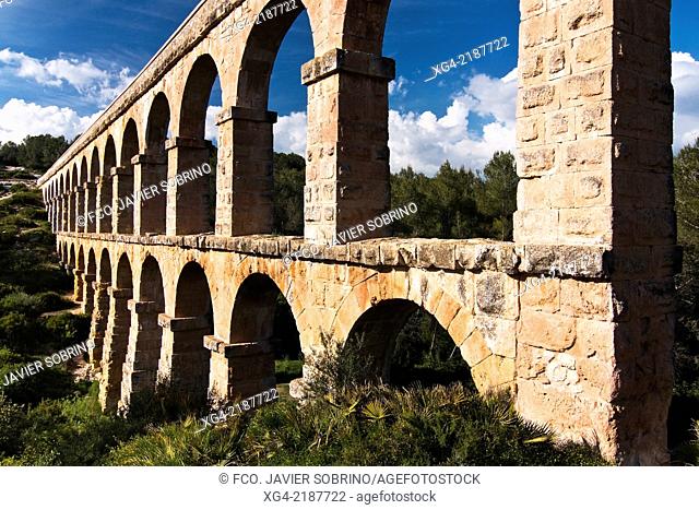 Ferreres Roman aqueduct - Pont del Diable - Tarragona - Catalonia - Spain - Europe