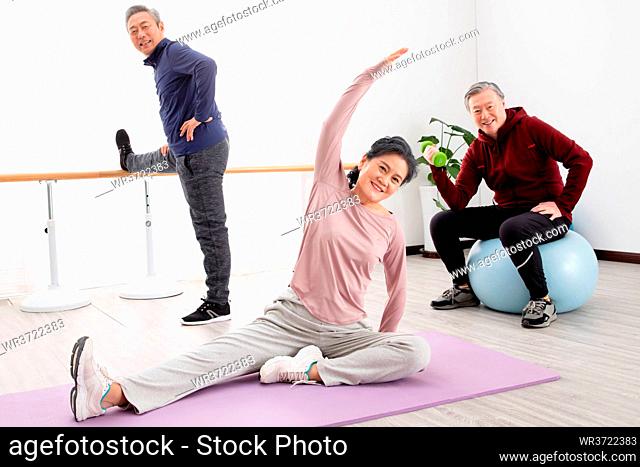 A fitness exercise of the elderly