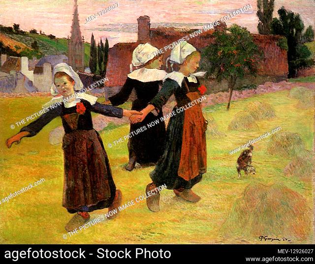 Breton Girls Dancing, Pont Aven, by Gauguin