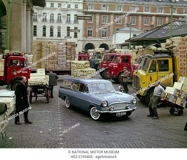 1960 Vauxhall Cresta Friary estate in Covent Garden fruit market. Creator: Unknown