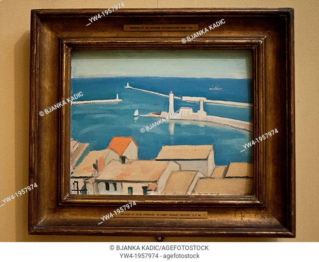 Albert Marquet painting 'The Port of Cette, Marseilles, 1924, Birmingham Museum and Art Gallery, Birmingham, UK