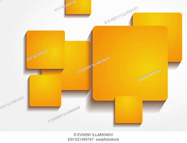 Bright orange squares vector design