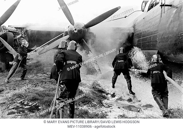 Aircraft Firefighters’ School based at Stansted, Essex, where men and women from around the world were trained. Old aircraft were deliberately set ablaze to...
