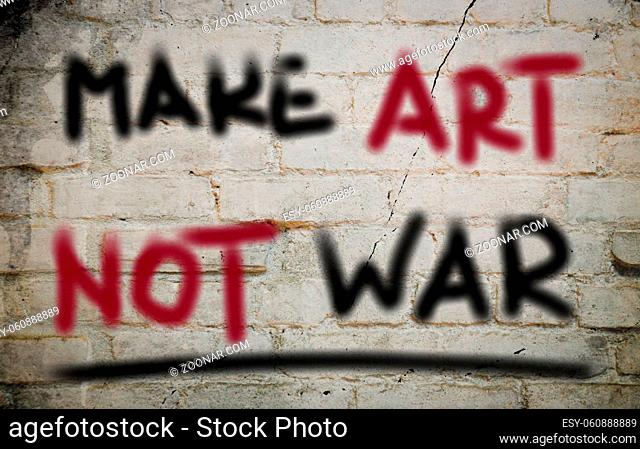 Make Art Not War Concept