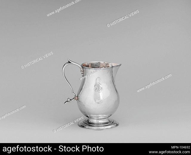 Creamer. Maker: Jonathan Otis (1723-1791); Date: ca. 1760; Geography: Possibly made in Middletown, Connecticut, United States; Possibly made in Newport