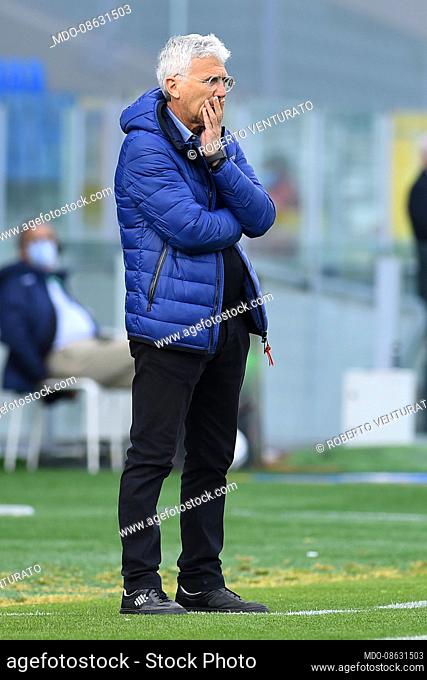 Cittadella trainer Roberto Venturato during the match Frosinone-Cittadella at the Benito Stirpe Stadium. Frosinone (Italy), April 10th, 2021