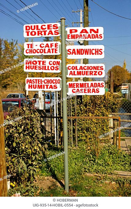 Spanish Food Signs, Chile