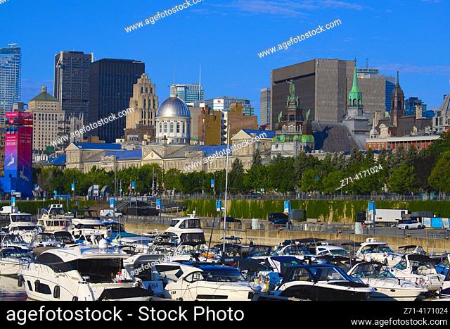 Canada, Quebec, Montreal, Old Port, Vieux Port, skyline,