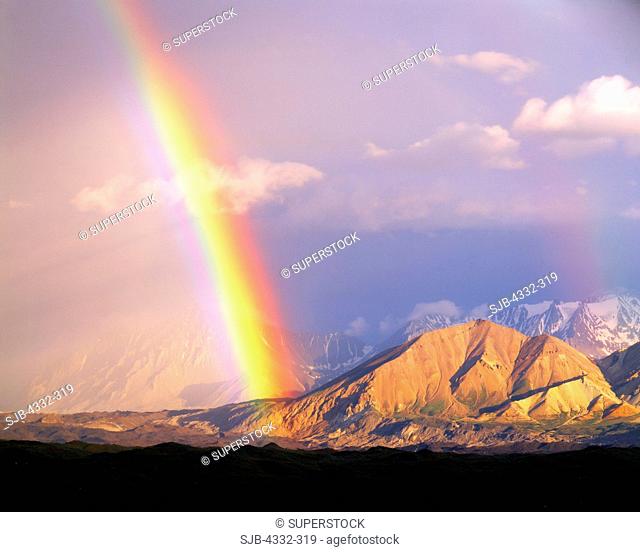 Rainbow Above the Muldrow Glacier
