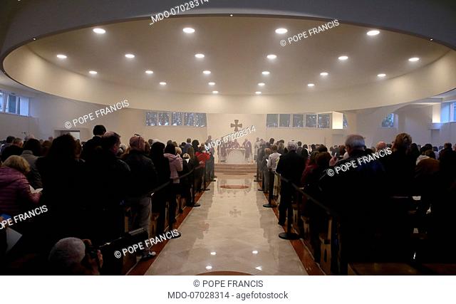 Holy Mass celebrated by Pope Francis on the occasion of the pastoral visit to the roman parish of St Julius Pope. Rome (Italy), April 7th, 2019