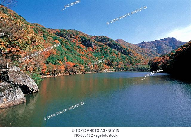 Jusanji Lake, Mt. Juwangsan National Park, Gyeongbuk, Korea