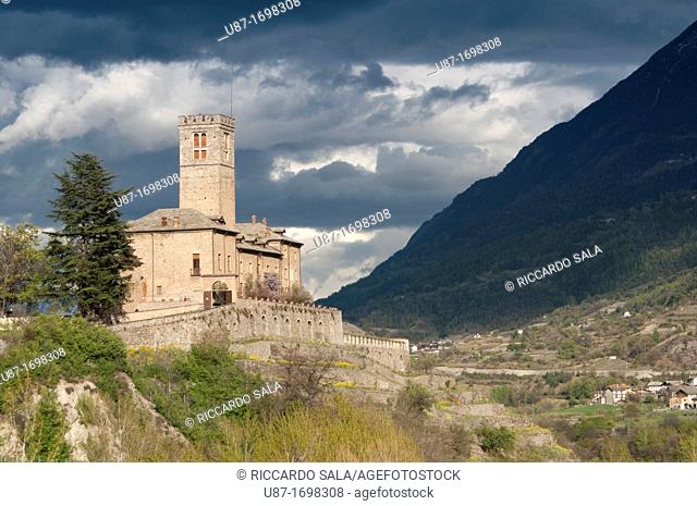 Italy, Aosta Valley, Lalex, Sarre Castle