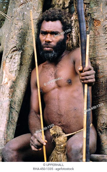 Tanna man, Tanna Island, Vanuatu, Melanesia, Pacific Islands