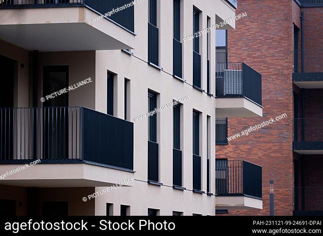 21 November 2023, North Rhine-Westphalia, Cologne: Rental apartments are being built in the Lindenthal district. Photo: Rolf Vennenbernd/dpa