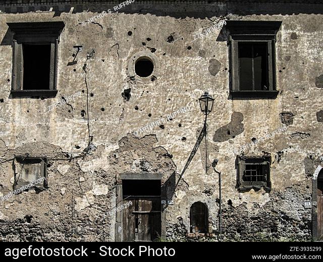 Ruins of St. George Monastery/ St. George Convent(Monastero S. Giorgio/Convento S. Giorgio). Randazzo, Metropolitan City of Catania, Sicily, Italy