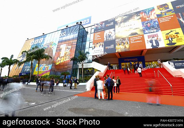 Cannes, France - October 18, 2023: MIPCOM / The World Greatest Gathering of TV & Entertainment Executives at the Palais des Festivals