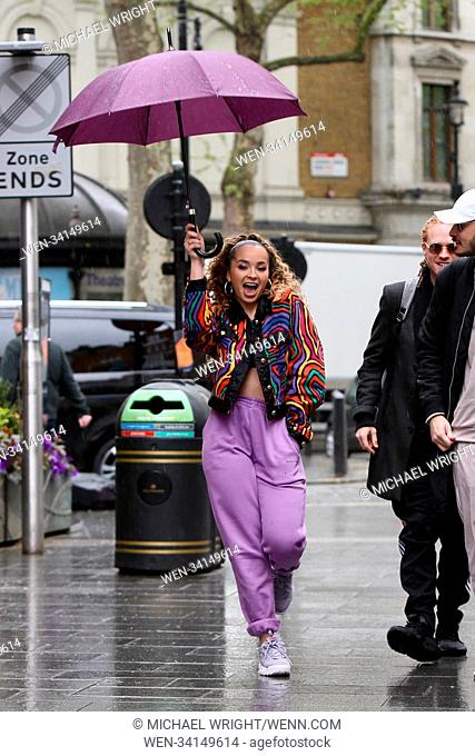 Ella Eyre seen with Banx and Ranx at Global Studios for radio interviews Featuring: Ella Eyre Where: London, United Kingdom When: 02 May 2018 Credit: Michael...