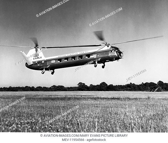 Bea Helicopters British European Airways Second Prototype Bristol Type 173 Mk2 Helicopter Flying During Handling Trials and Test-Flying - This Was the First...