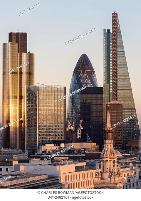 europe, UK, England, London, City skyline from St Pauls