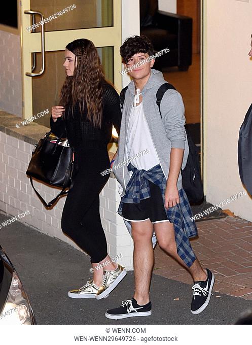 Departures from 'The X Factor' live show studios Featuring: Emily Middlemass, Ryan Lawrie Where: London, United Kingdom When: 08 Oct 2016 Credit: WENN