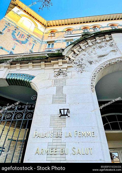 The Palais de la Femme, located at 94, rue de Charonne - Paris 11e, is an establishment dedicated to the prevention of social exclusion and integration