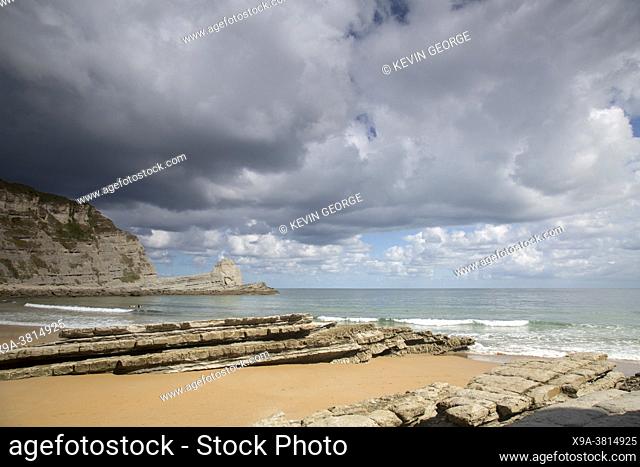 Landscape of Langre Beach; Santander; Cantabria; Spain