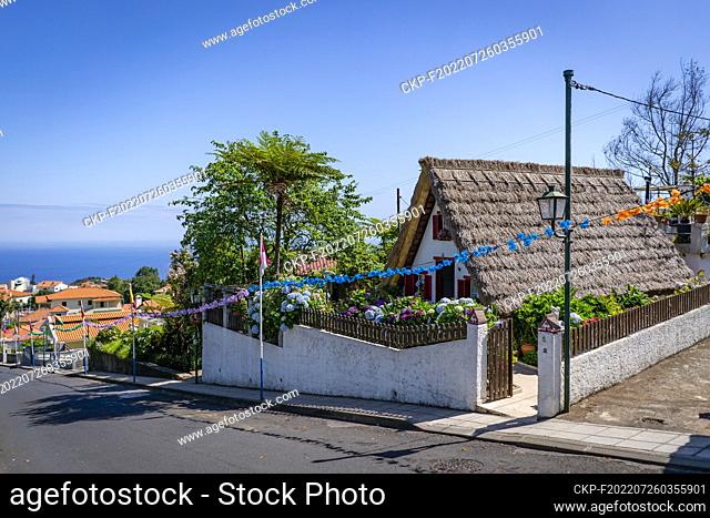 Typical houses in Santana on the Portuguese island of Madeira on July 17, 2022. (CTK Photo/Frantisek Gela)