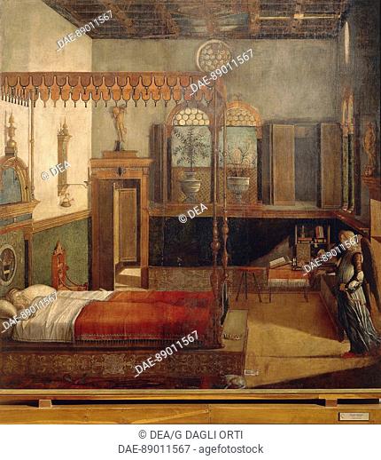Vittore Carpaccio (ca. 1460-1526), Scenes from the Life of Saint Ursula (from the Golden Legend by Jacobus de Voragine): The Dream of Saint Ursula