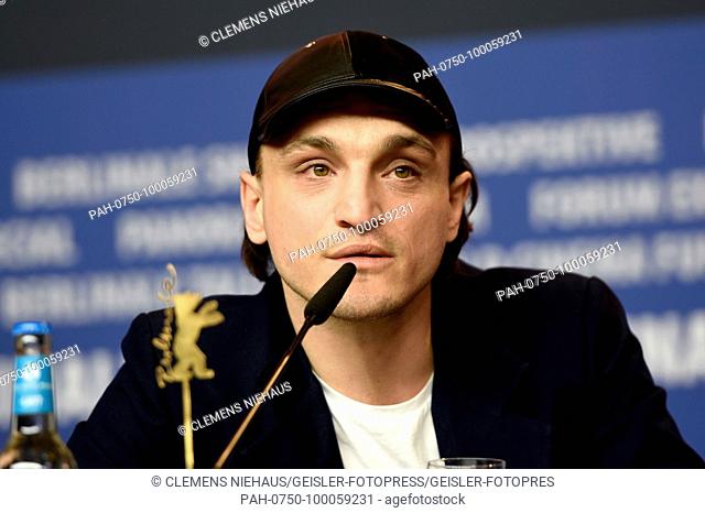 Franz Rogowski during the 'In den Gängen / In the Aisles' press conference at the 68th Berlin International Film Festival / Berlinale 2018 at Hotel Grand Hyatt...