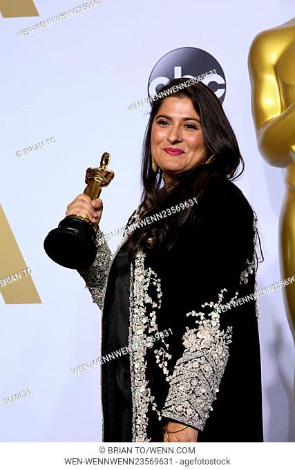 The 88th Oscars live from the Dolby Theatre - Press Room Featuring: Sharmeen Obaid-Chinoy Where: Los Angeles, California