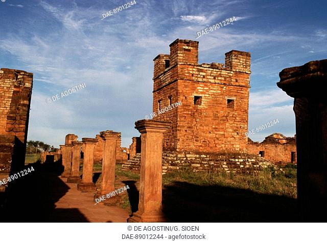Ruins of La Santisima Trinidad de Parana, former Jesuit reduction (UNESCO World Heritage List, 1993), Itapua. Paraguay, 18th century