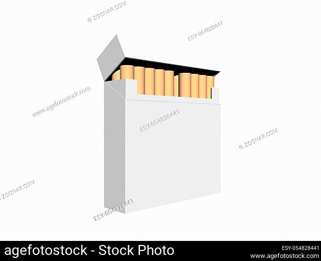 Zigarettenschachtel mit Sargnägeln