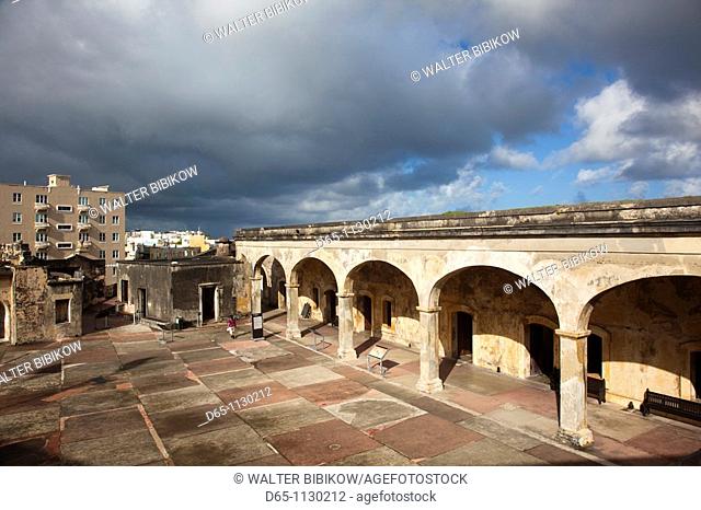 Puerto Rico, San Juan, Old San Juan, Fort San Cristobal, National Historic Site, interior arches