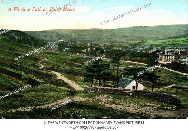 Winding Path, Ilkley Moors, Ilkley, Yorkshire, England