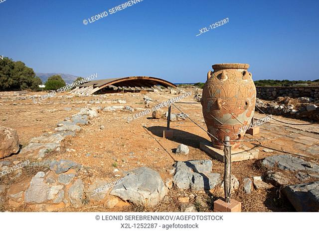 Ruins of the Minoan Palace of Malia  Crete, Greece
