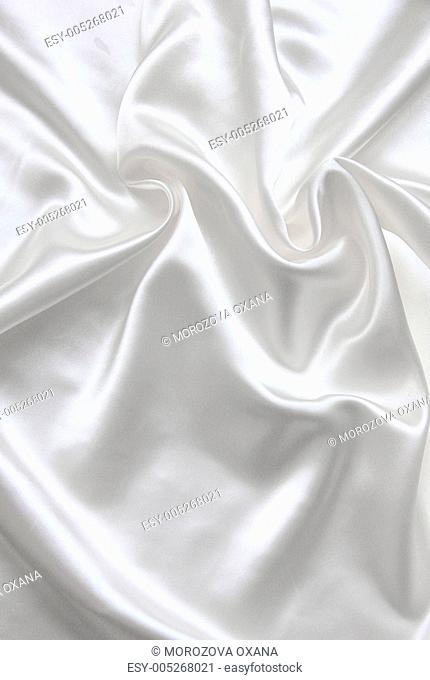 Smooth elegant white silk