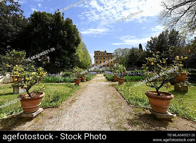 The secret gardens with lemon plants of the Galleria Borghese reopened to the public as Lazio region is back to the COVID-19 yellow zone , Rome
