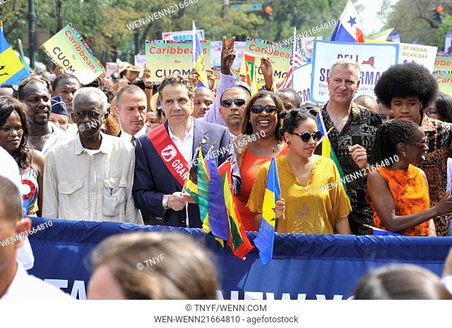 Scenes from the 2014 West Indies Day Parade Featuring: Bill de Blasio, Chirlane McCray, Chiara de Blasio, Dante de Blasio, Andrew Cuomo Where: Manhattan