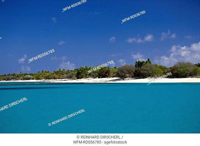 Lagoon from Bikini, Bikini Atoll, Micronesia, Pacific Ocean, Marshall Islands