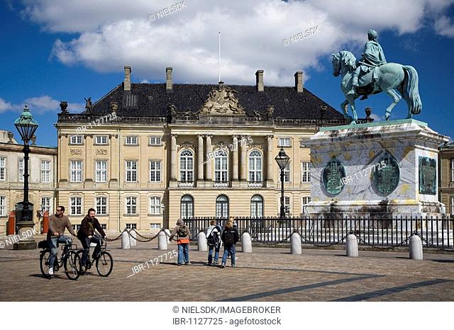 The Royal Palace Amalienborg in Copenhagen, Denmark