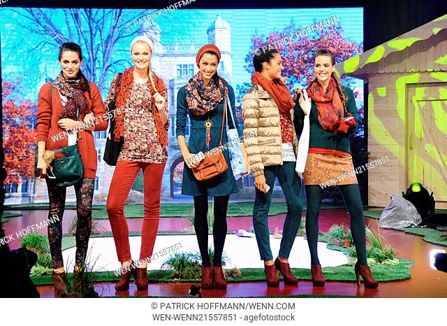 Ernsting's Family Fashion Show Autumn/Winter 2014 at Hotel Atlantic Kempinski - Show Featuring: Model, Rebecca Mir, Miriam Hoeller