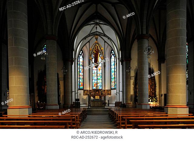 Interior church St Peter und Paul Bochum North Rhine-Westphalia Germany