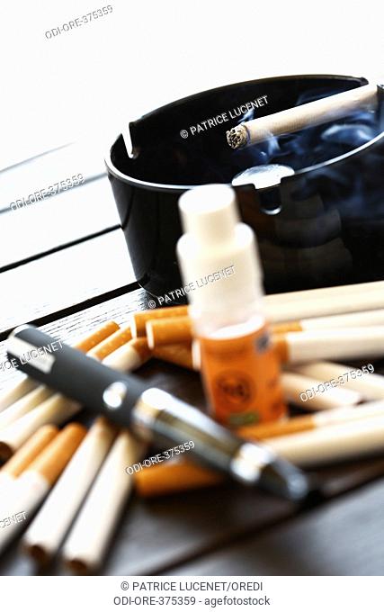 Cigarets, e-cigarets and e-liquid