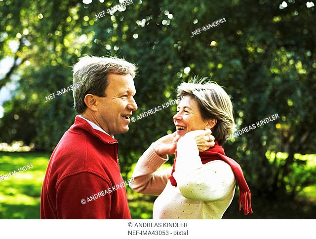 Portrait of a smiling middle aged couple