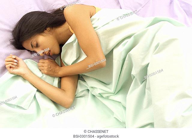 WOMAN SLEEPING<BR>Model
