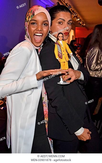 Iconista Award by Iconist and Barbie at Humboldt-Box. Berlin, Germany - 08.03.2018 Featuring: Halima Aden, Leyla Piedayesh Where: Berlin